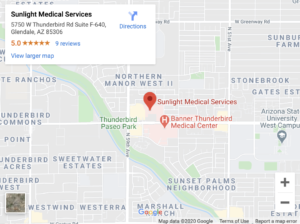 Sunlight Medical Services Google Listing